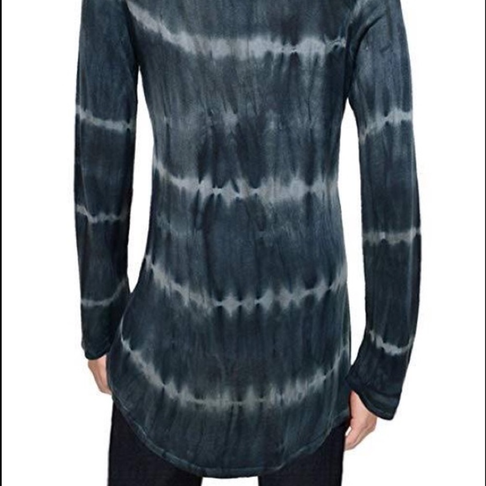 Free Society Beaded Top Womens Medium Tie Dye Vneck Boho Rocker Glam Steampunk - Picture 3 of 11